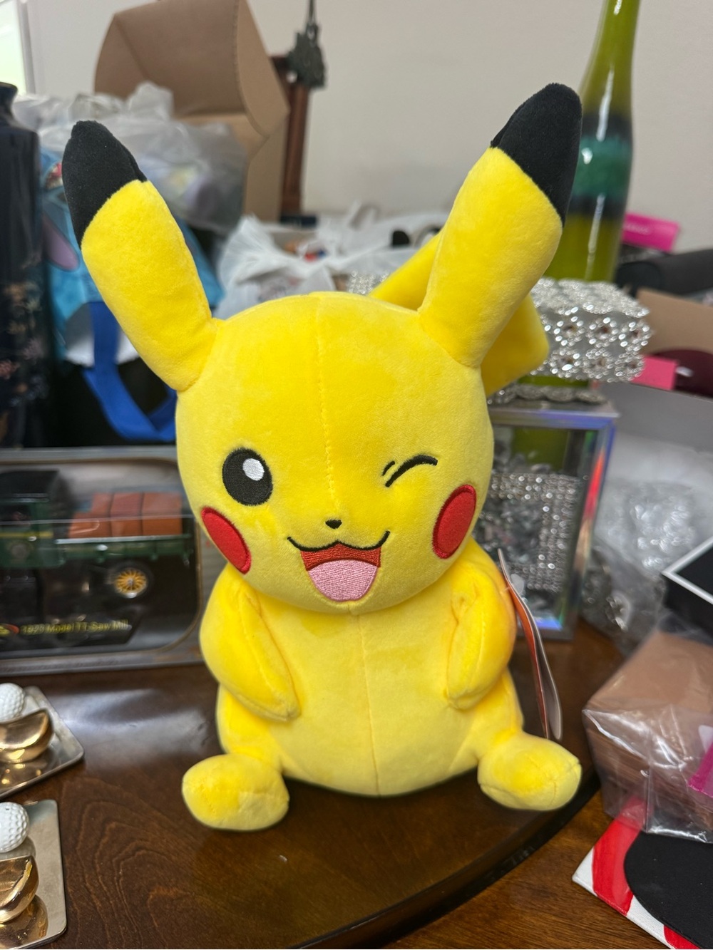 Official Licensed Pokémon Winking Pikachu Plush, Jazwares